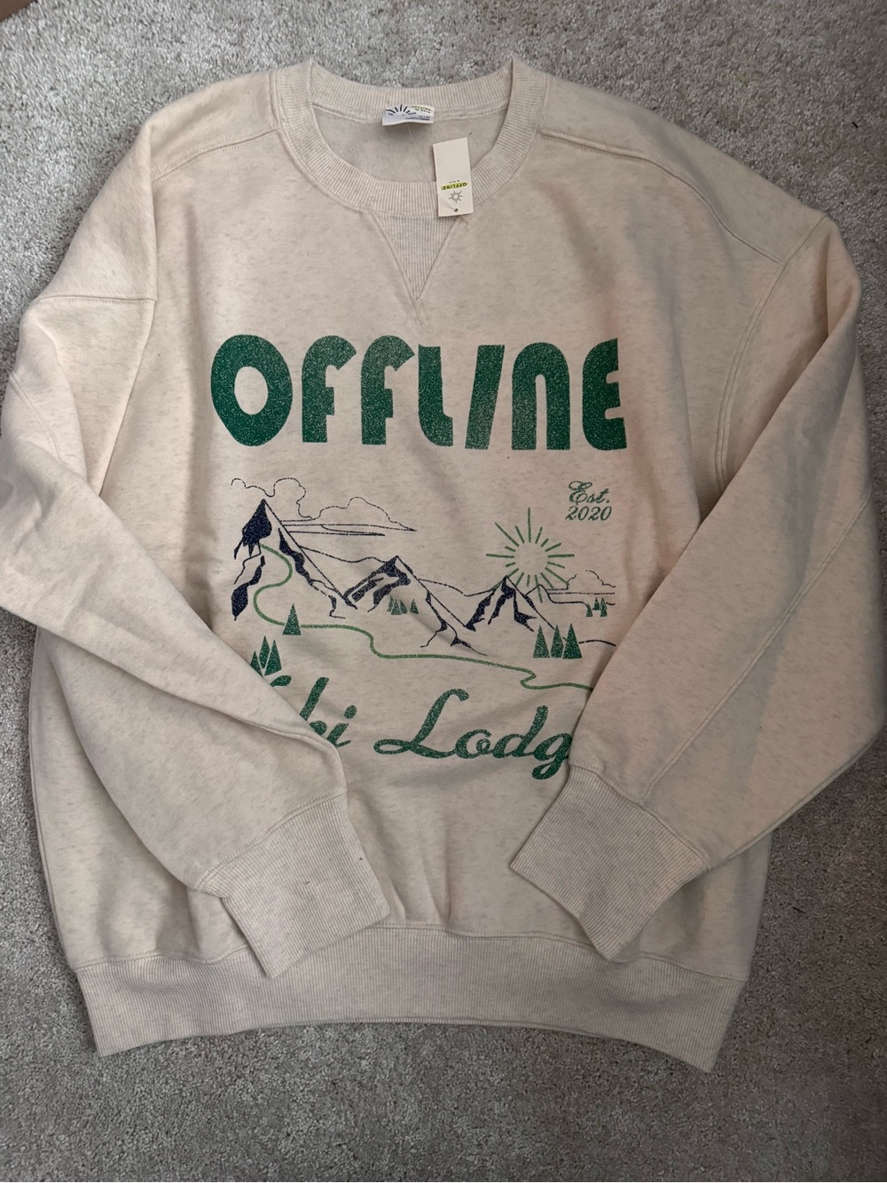 Offline by Aerie Cloud Fleece Oversized Sweatshirt